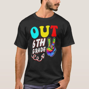 Camiseta El Día Pasado Del Sexto Grado De La Escuela De Paz