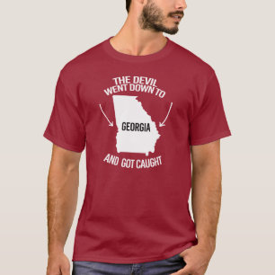Camiseta El diablo bajó a Georgia y fue capturado