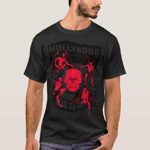 Camiseta El diablo de los turistas retro de Hollywood Calif