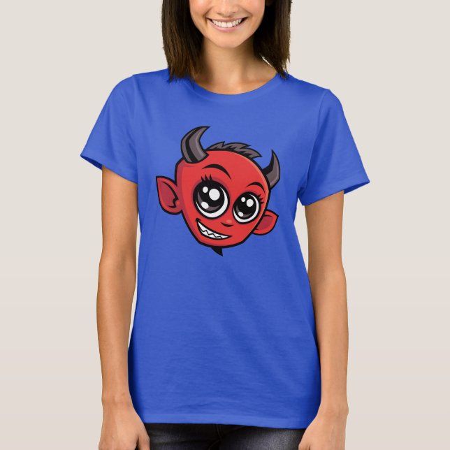Camiseta El diablo del Personalizado sonriente (Anverso)