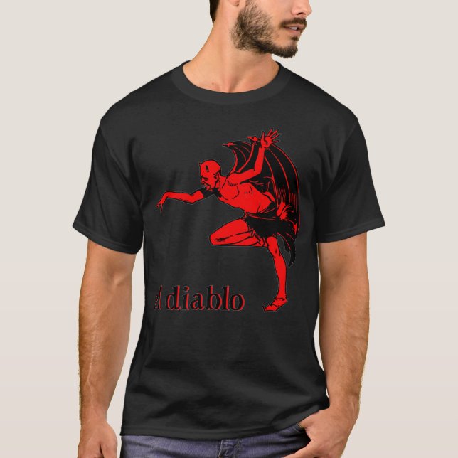 Camiseta El Diablo Devil Satan Demon spanish scary hallowee (Anverso)
