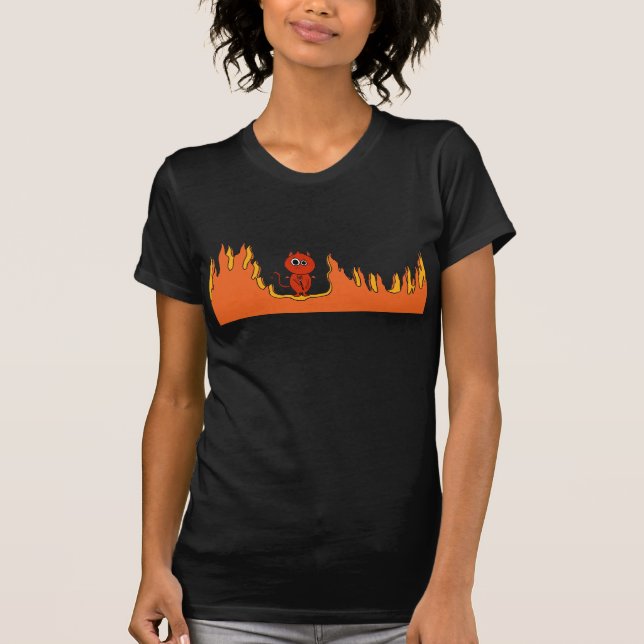 Camiseta ¡El diablo hizo que lo hace! (Anverso)