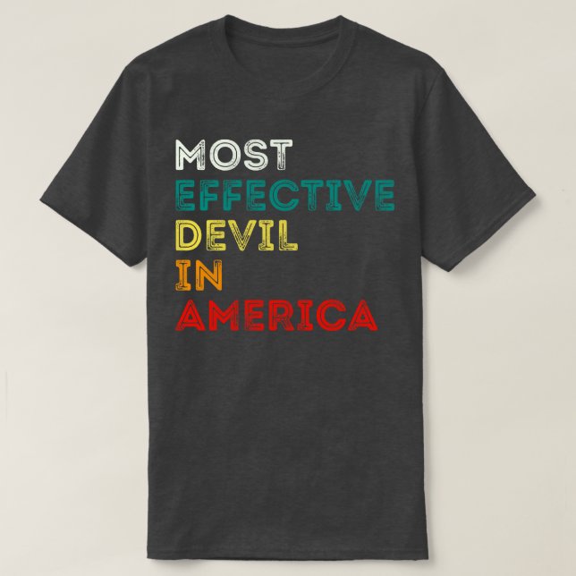 Camiseta El Diablo Más Efectivo En Estados Unidos 1 (Diseño del anverso)