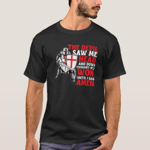 Camiseta El Diablo Me Vio Con La Cabeza Baja Y Pensó Que