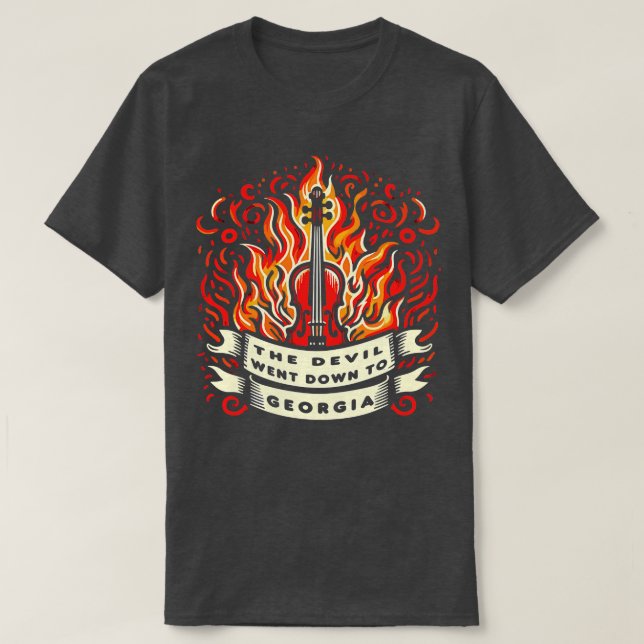 Camiseta El Diablo Se Fue A Georgia TShirt 2 (Diseño del anverso)