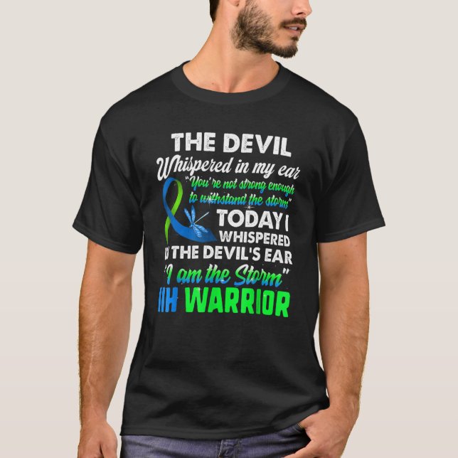 Camiseta El diablo susurró en mi oído que no eres fuerte (Anverso)