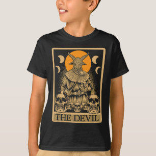 Camiseta El diablo - Tarjeta Tarot gótica leyendo Fortune T