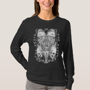 Camiseta El diablo Tarot Baphomet Satanic Witch Gothic Hall