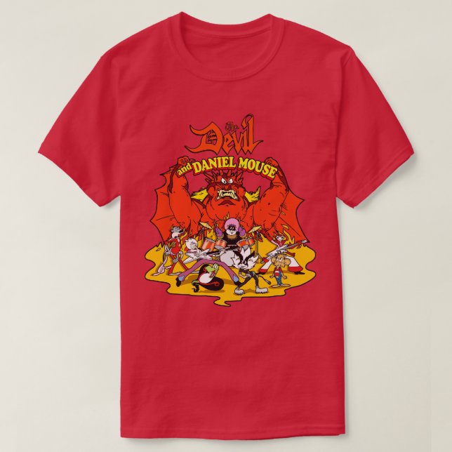 Camiseta El Diablo Y Daniel Mouse (Diseño del anverso)