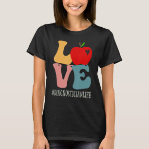 Camiseta El Diagnóstico Ama A Apple Groovy Retro A