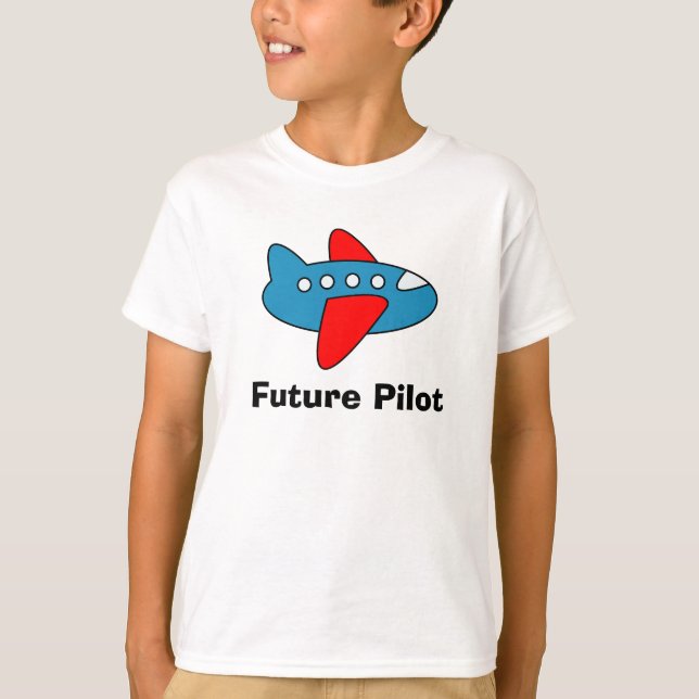 Camiseta El dibujo animado del aeroplano embroma la (Anverso)