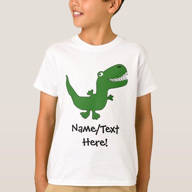 Camiseta El dibujo animado del dinosaurio de Rex del (Anverso)
