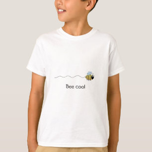Camiseta El dibujo animado lindo fresco de la abeja embroma