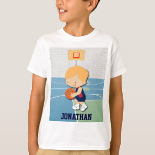 Camiseta El dibujo animado personalizado del jugador de