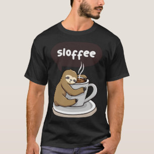 Camiseta El Dibujo De La Leche De Bebé Cuta Cae En El Café
