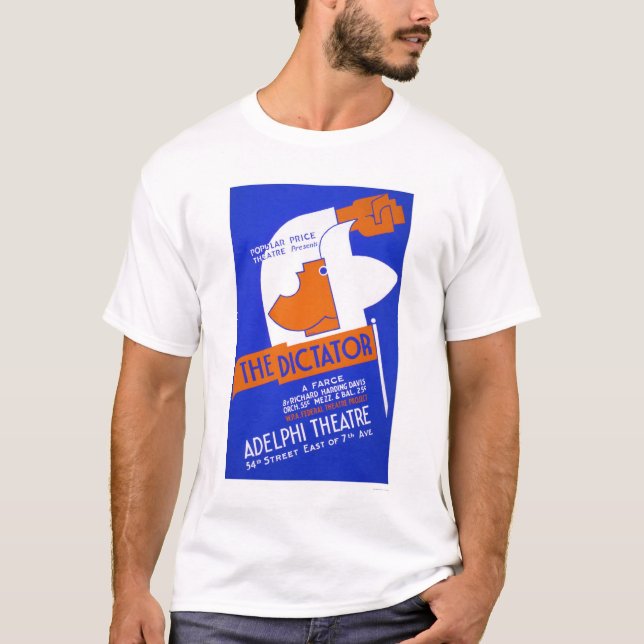 Camiseta El dictador Farce WPA 1940 (Anverso)
