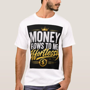 Camiseta El Dinero Fluye Hacia Mí Sin Esfuerzo – Lujo Rique