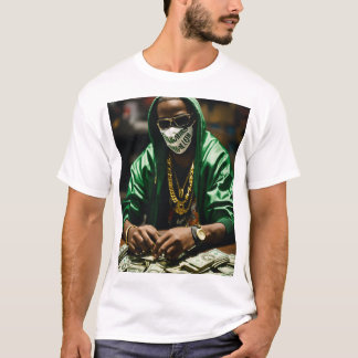 Camiseta "El dinero habla de la diversión gráfica"