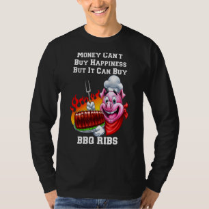 Camiseta El dinero puede comprar costillas de barbacoa me e