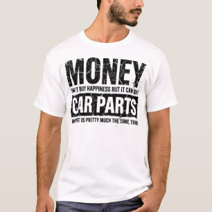 Camiseta El dinero puede comprar piezas de automóvil, diver