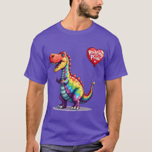 Camiseta El Dino LGBTQ rugido con orgullo