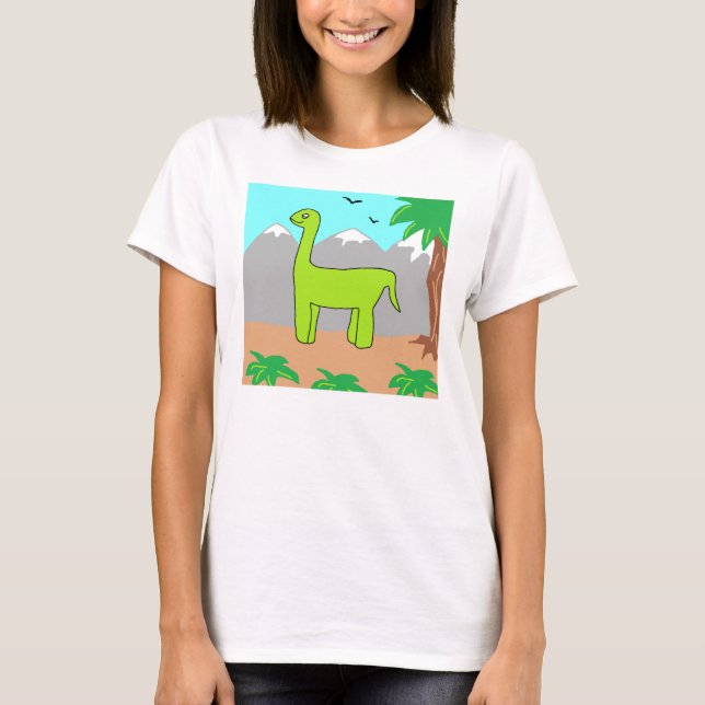 Camiseta El dinosaurio feliz (Anverso)