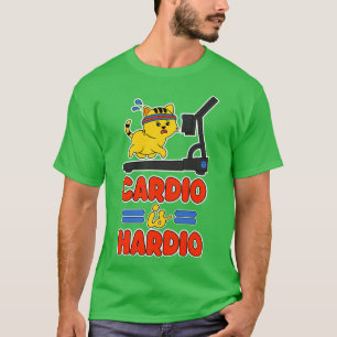 Camiseta El dio es un gato Hardio Funny Kawaii en un molino