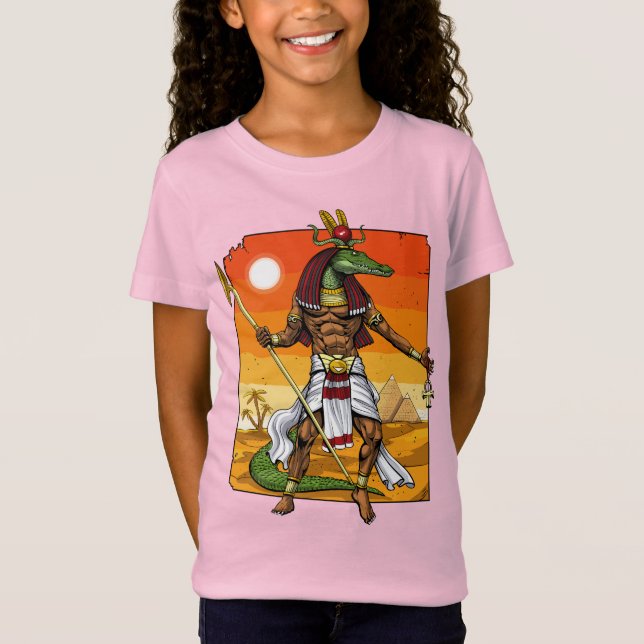 Camiseta El Dios Antiguo Egipcio Sobek (Anverso)