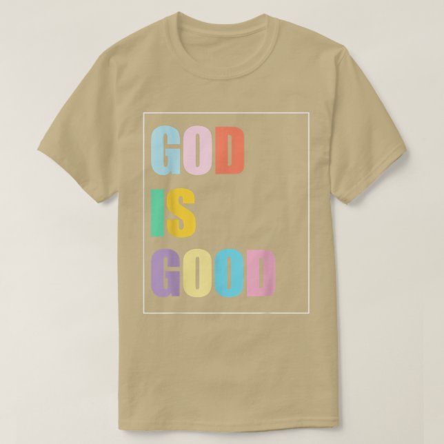 Camiseta El Dios colorido es bueno (Diseño del anverso)