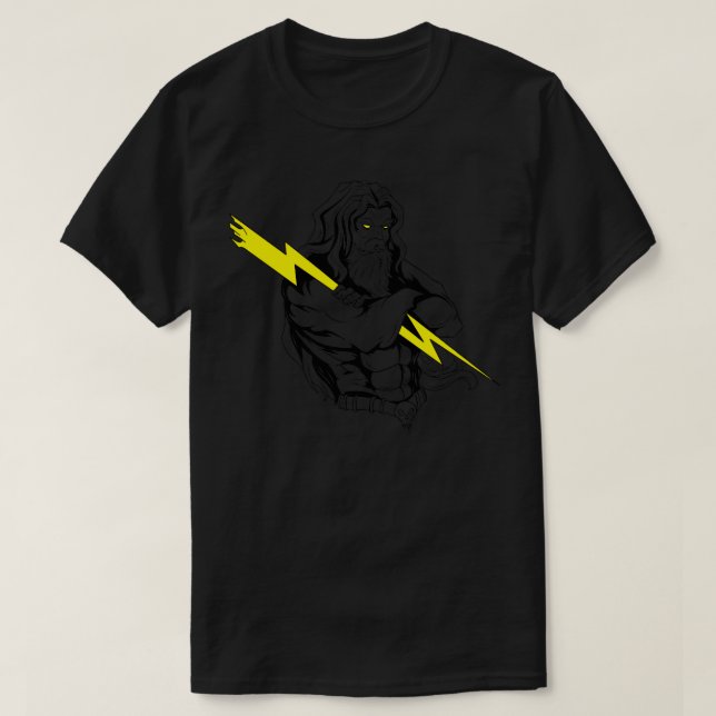 Camiseta El Dios Del Cielo De Zeus Y El Griego Del Antiguo  (Diseño del anverso)