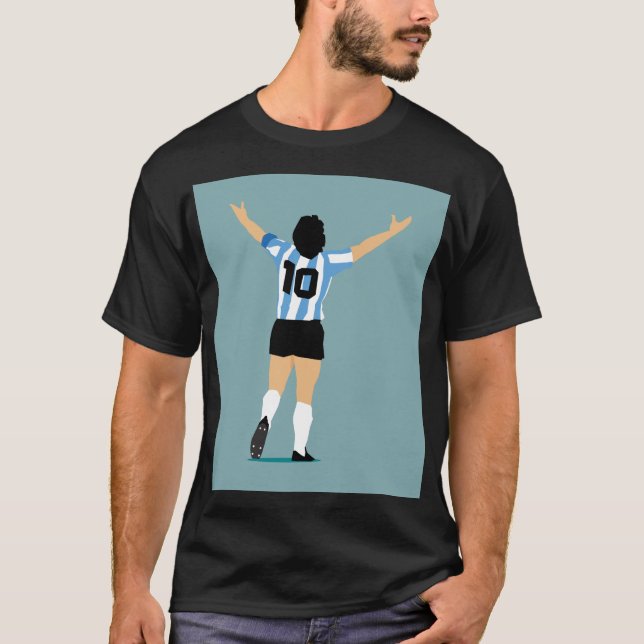Camiseta El dios del fútbol es el mejor de todos los tiempo (Anverso)