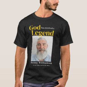 Camiseta El dios del oro negro moderno recibió un funeral d