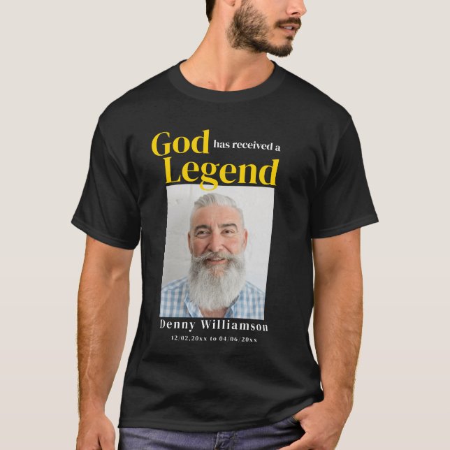 Camiseta El dios del oro negro moderno recibió un funeral d (Anverso)