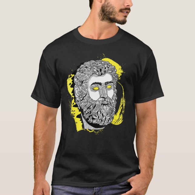 Camiseta El Dios griego Poseidón Antiguo Matiología Buf de  (Anverso)