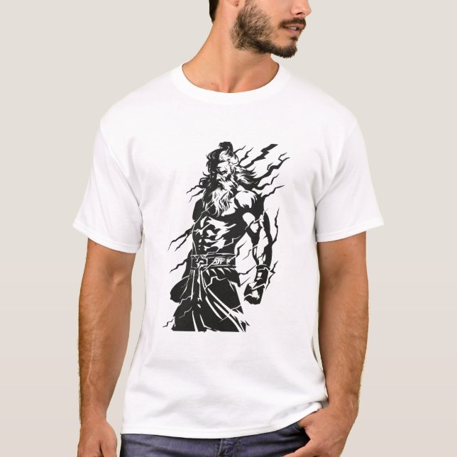 Camiseta El Dios poderoso griego (Anverso)