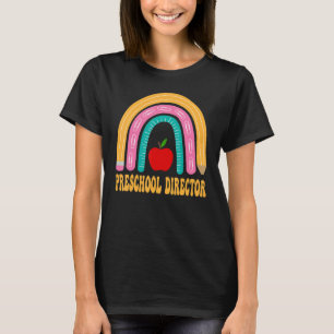 Camiseta El director de preescolar Rainbow volvió a la apli