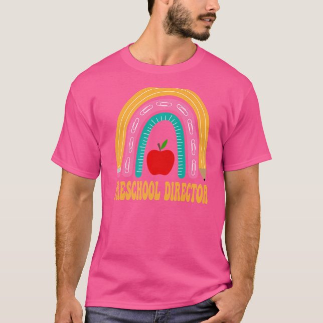 Camiseta El director de preescolar Rainbow volvió a la apli (Anverso)