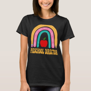 Camiseta El director de preescolar Rainbow volvió a la apli
