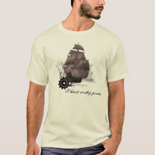 Camiseta El dirigible del corazón I piratea el t'shirt del