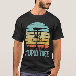 Camiseta El disco de disco de disco retro de árbol estúpido