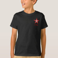 El diseño bolsillo rojo de la "estrella" de la