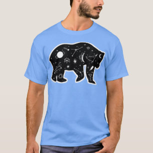 Camiseta El diseño de estrellas celestes de animales polare