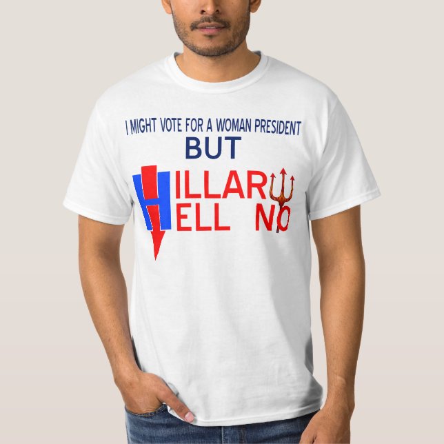 Camiseta el diseño de Hillary de la original no por el (Anverso)
