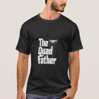 El diseño de humor de dron padre Quad