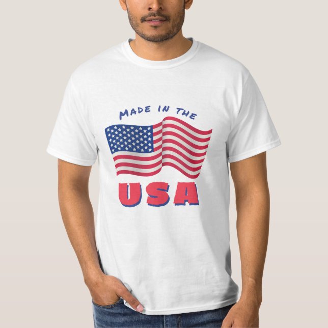 Camiseta El diseño de la bandera de EE. UU.  (Anverso)