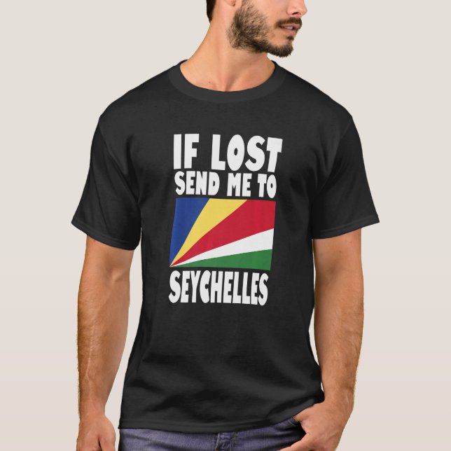 Camiseta El diseño de la bandera de Seychelles si se pierde (Anverso)