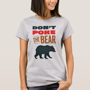 Camiseta El diseño de la tipografía Minimalista del oso