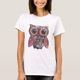 Camiseta El Diseño del Búho Artístico