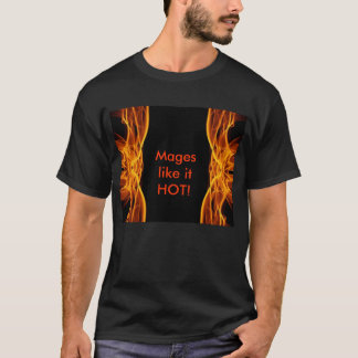 Camiseta ¡el diseño del fuego, Mages tiene gusto de él