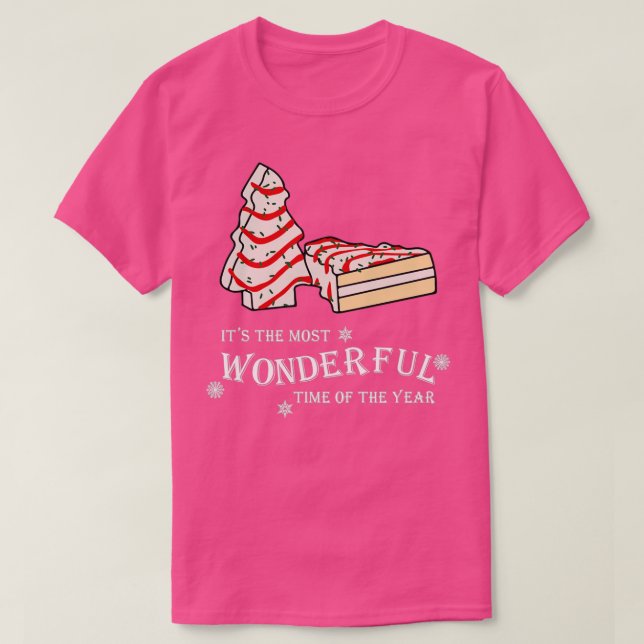 Camiseta El diseño del pastel de árbol de navidad de pijama (Diseño del anverso)